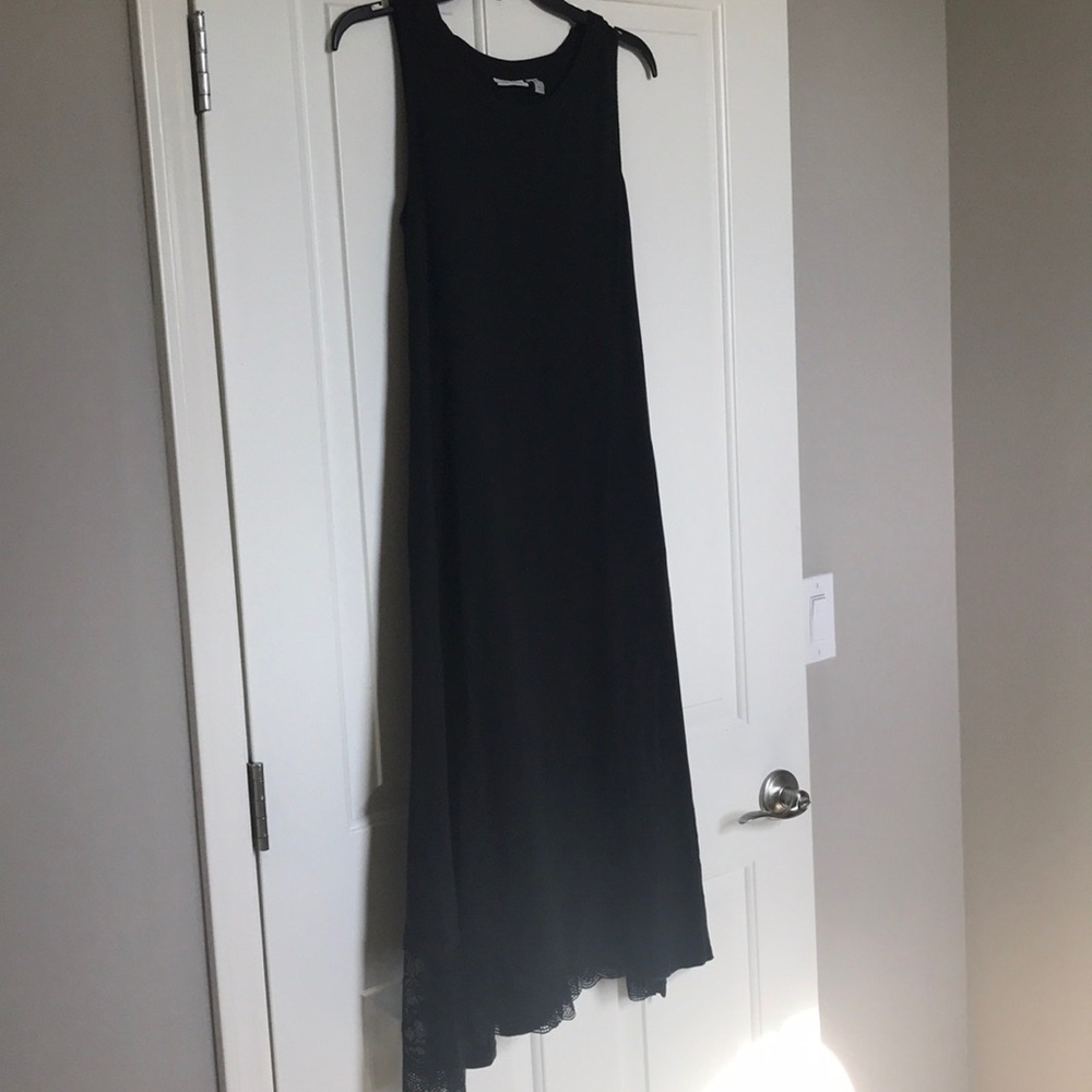 Lori Goldstein’s Black asymmetrical dress